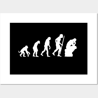 Evolution of the thinker philosophy, philosopher Posters and Art